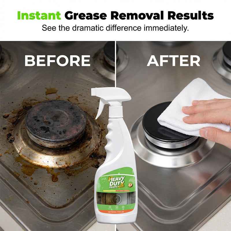 Heavy Duty Degreaser, 500ML Kitchen Cleaner Spray🔥