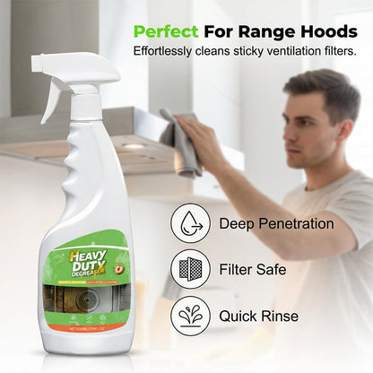 Heavy Duty Degreaser, 500ML Kitchen Cleaner Spray🔥