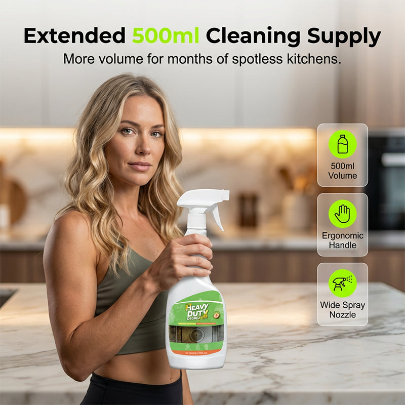 Heavy Duty Degreaser, 500ML Kitchen Cleaner Spray🔥