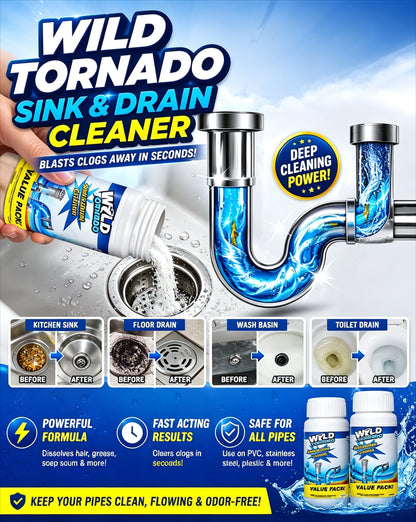 💥Wild Tornado Powerful Sink & Drain Cleaner